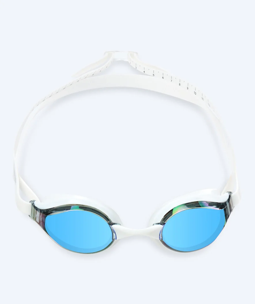 Watery Elite okulary do pływania - Poseidon Mirror - Biały/niebieski - Image 2