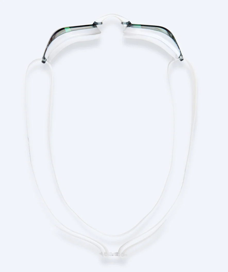 Watery Elite okulary do pływania - Poseidon Mirror - Biały/niebieski - Image 3