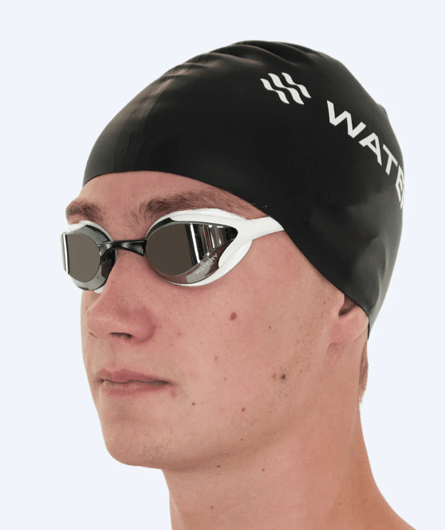 Watery Elite okulary do pływania - Poseidon Mirror - Biały/Srebrny - Image 11