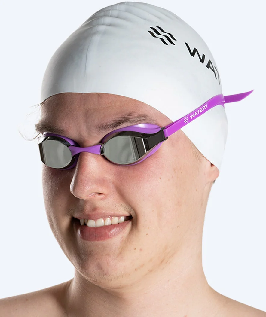 Watery Elite okulary do pływania - Poseidon Mirror - Fioletowy/srebrny - Image 10