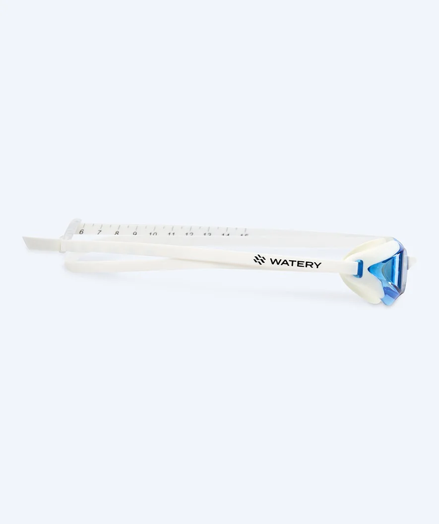 Watery Elite okulary do pływania - Poseidon Ultra - Biały/niebieski - Image 3