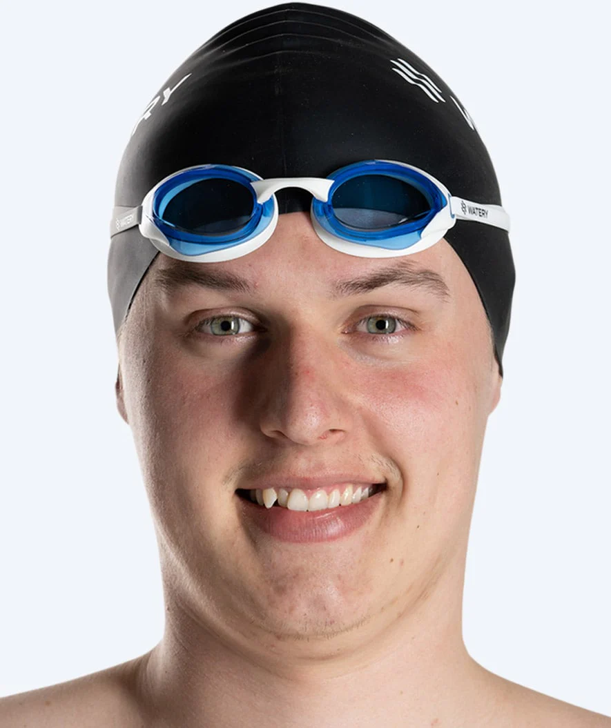 Watery Elite okulary do pływania - Poseidon Ultra - Biały/niebieski - Image 8