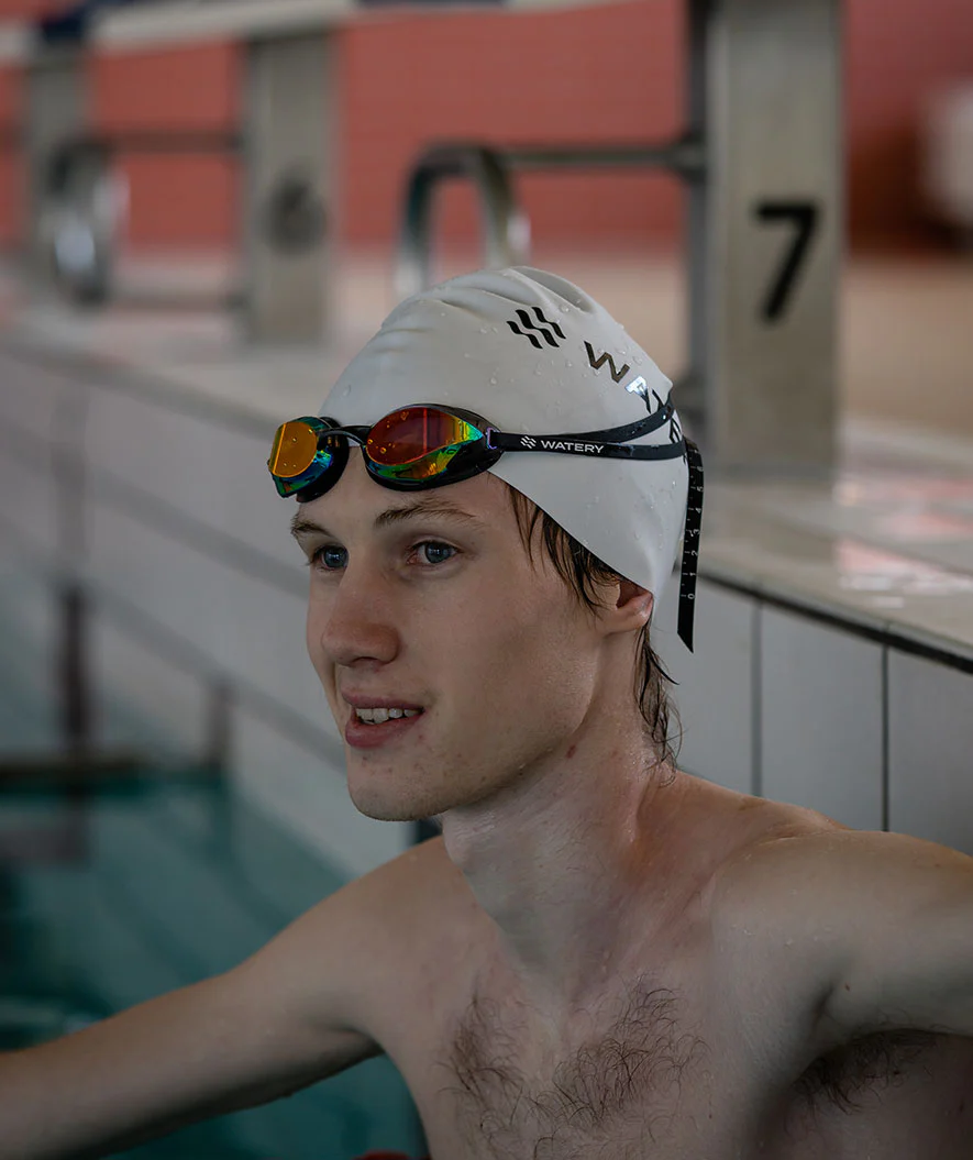 Watery Elite okulary do pływania - Poseidon Ultra Mirror - Biały/niebieski - Image 13