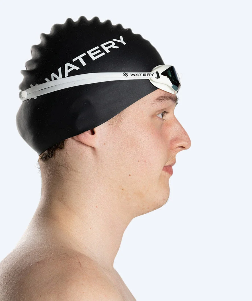 Watery Elite okulary do pływania - Poseidon Ultra Mirror - Biały/niebieski - Image 9
