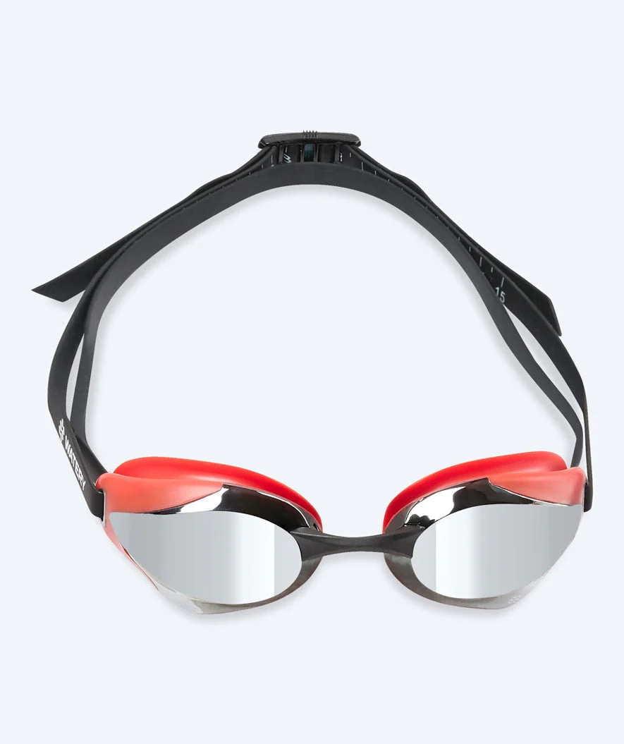 Watery Elite okulary do pływania - Poseidon Ultra Mirror - Czerwony/srebrny - Image 2