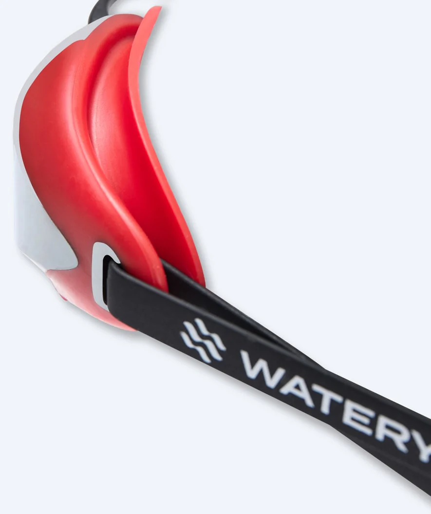 Watery Elite okulary do pływania - Poseidon Ultra Mirror - Czerwony/srebrny - Image 5