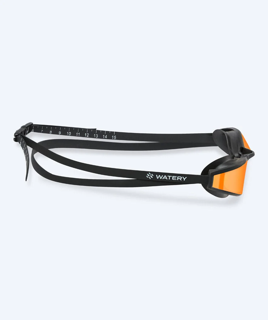Watery Elite okulary do pływania - Storm Racer Mirror - Czarny/złoty - Image 4