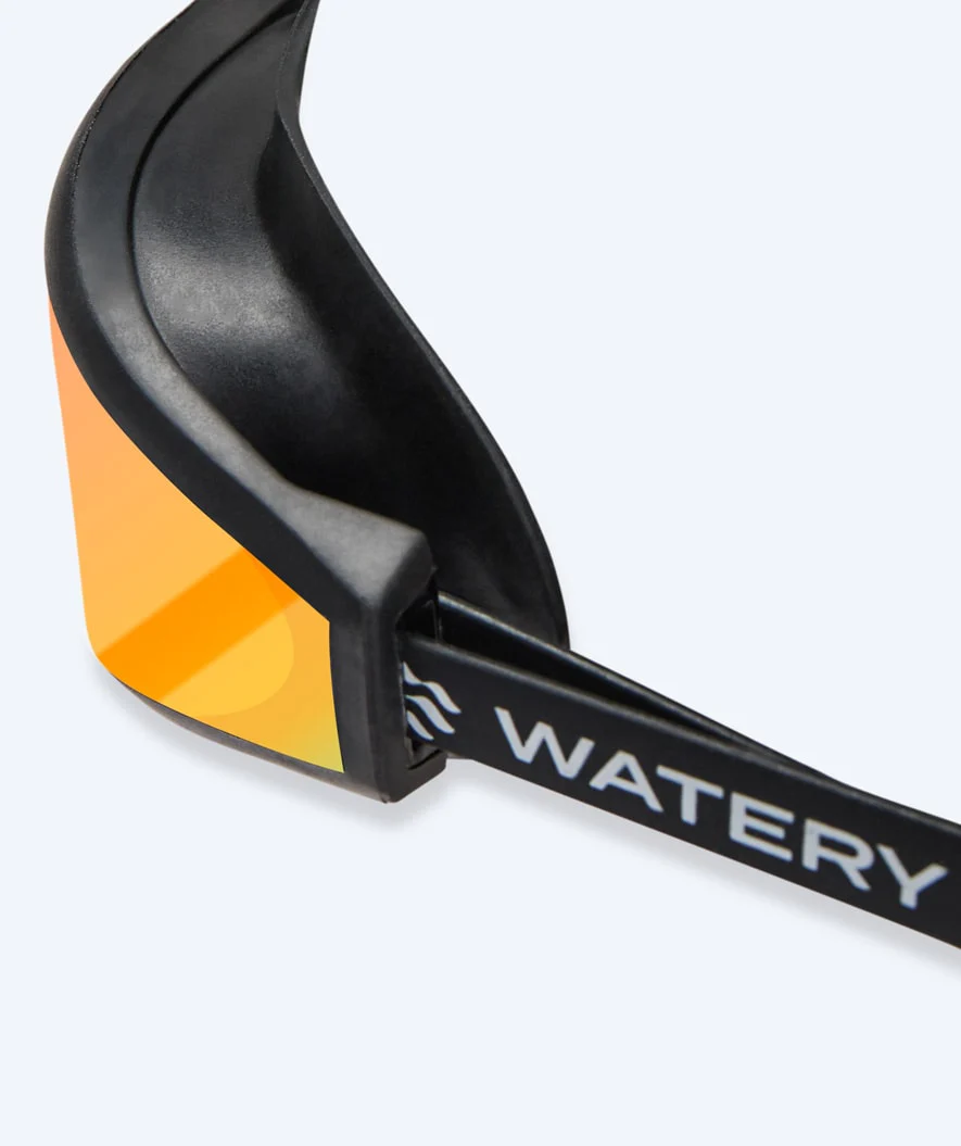 Watery Elite okulary do pływania - Storm Racer Mirror - Czarny/złoty - Image 5