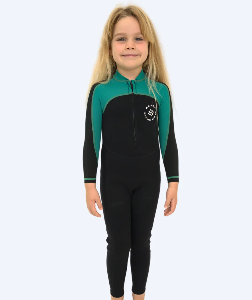 Watery kombinezon UV dla dzieci - Calypso Full-Body - Zielony/czarny - Image 17