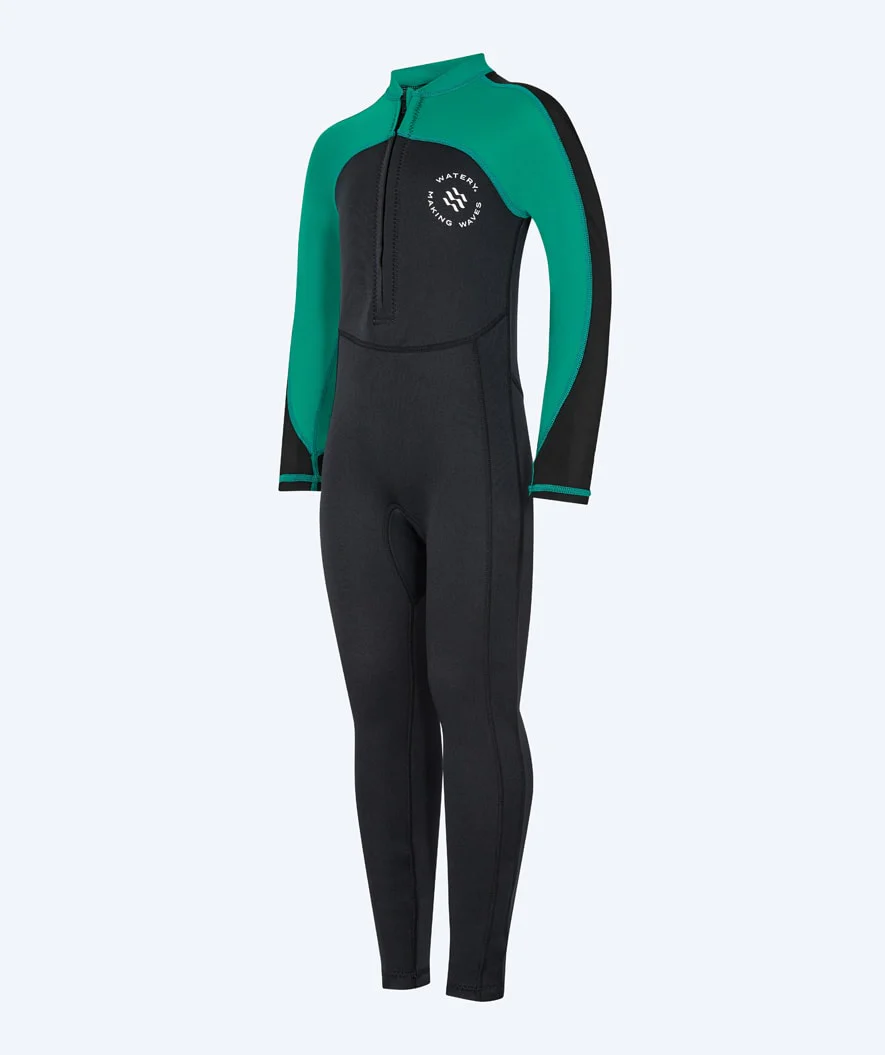 Watery kombinezon UV dla dzieci - Calypso Full-Body - Zielony/czarny - Image 8