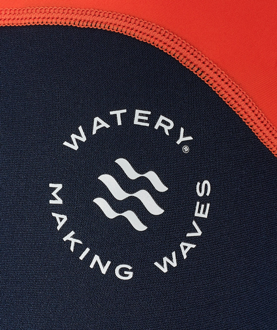 Watery kombinezon UV dla dzieci - Calypso Shorty - Pomarańczowy/niebieski - Image 16