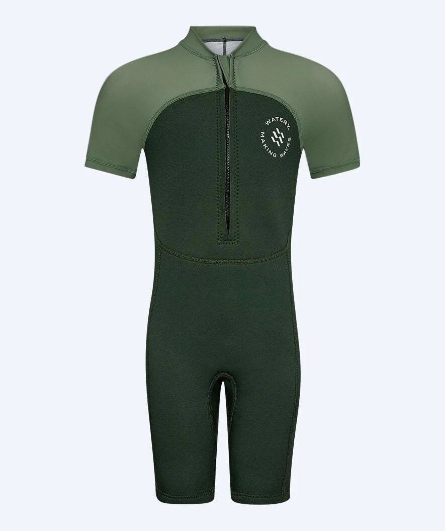 Watery kombinezon UV dla dzieci - Calypso Shorty - Zielony/jasnozielony - Image 3