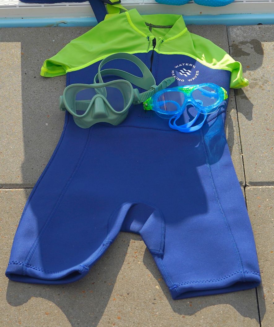 Watery kombinezon UV dla dzieci - Calypso Shorty - Zielony/jasnozielony - Image 9