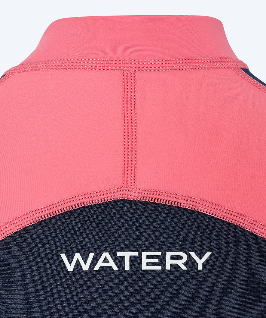 Watery kombinezon UV dla dzieci - Calypso z długimi rękawami - Koralowy/ciemnoniebieski - Image 10
