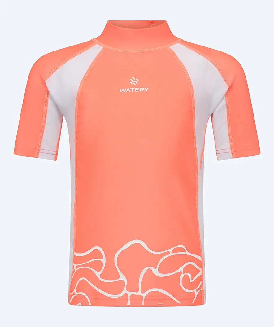 Watery koszulka UV dla dzieci - Chilton Rashguard z krótkimi rękawami - Różowy/biały - Image 8