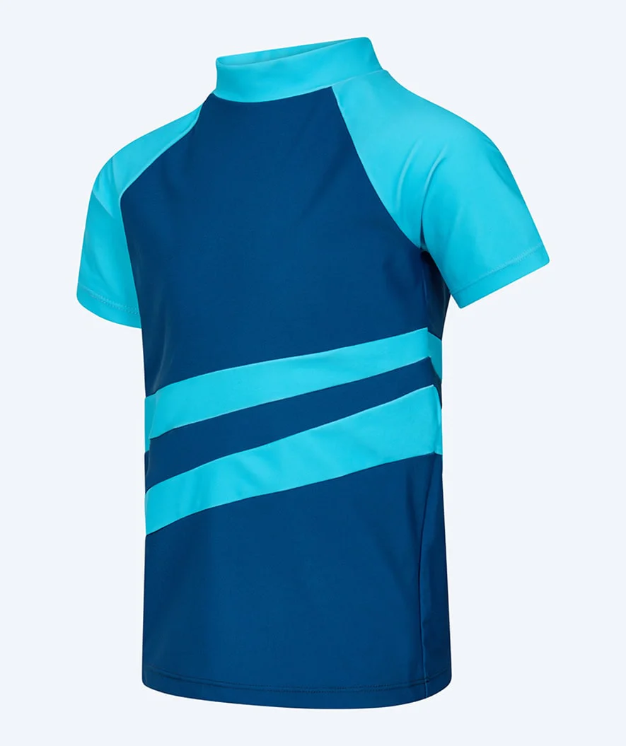 Watery koszulka UV dla dzieci - Manami Rashguard z krótkimi rękawami - Atlantic Blue - Image 4
