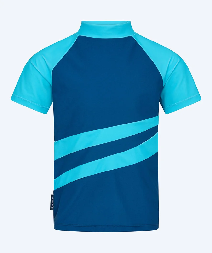 Watery koszulka UV dla dzieci - Manami Rashguard z krótkimi rękawami - Atlantic Blue - Image 5