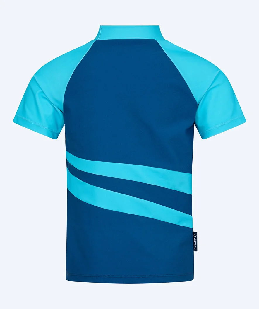 Watery koszulka UV dla dzieci - Manami Rashguard z krótkimi rękawami - Atlantic Blue - Image 6