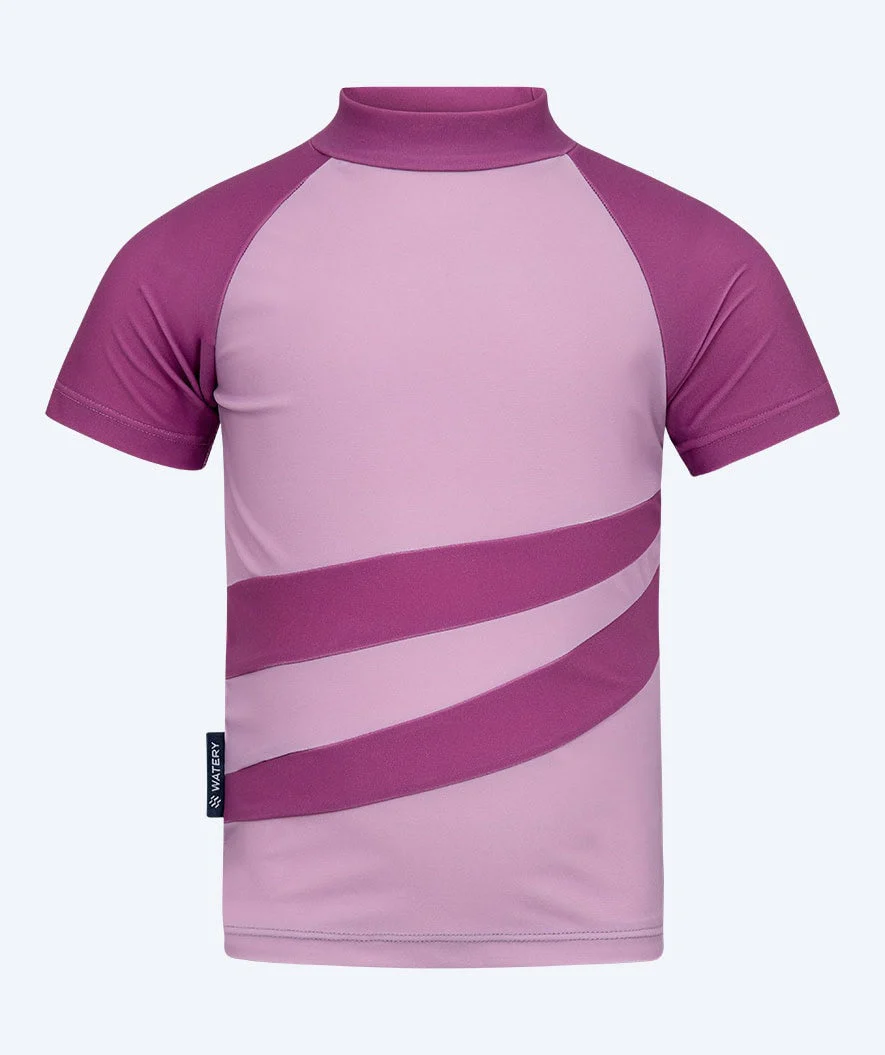 Watery koszulka UV dla dzieci - Manami Rashguard z krótkimi rękawami Atlantic Purple - Image 2