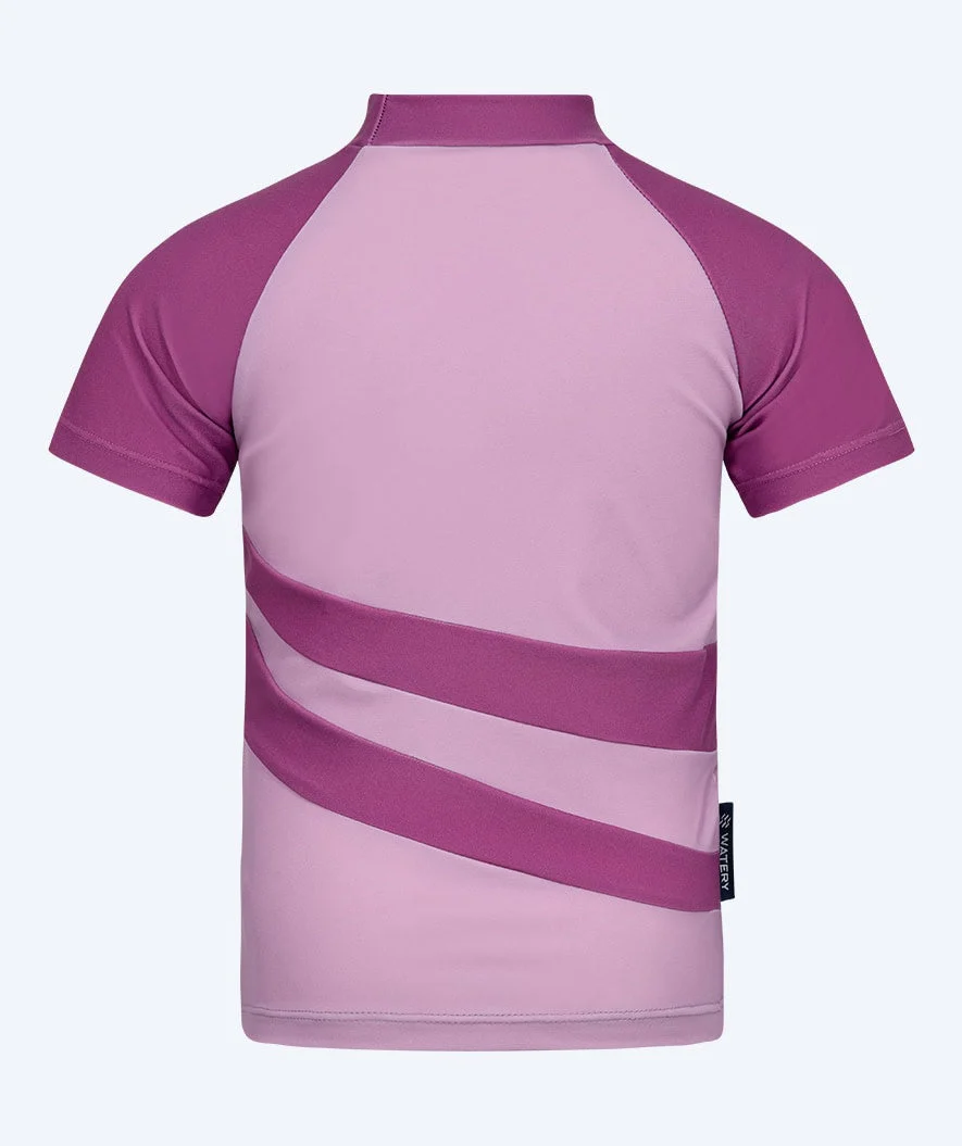 Watery koszulka UV dla dzieci - Manami Rashguard z krótkimi rękawami Atlantic Purple - Image 3