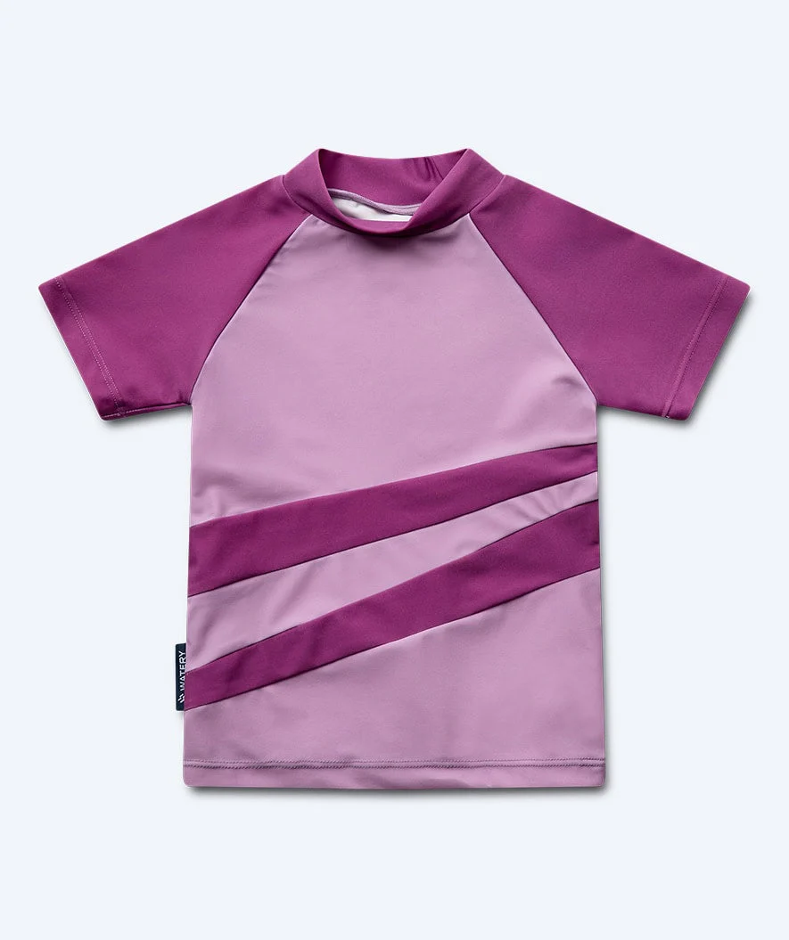 Watery koszulka UV dla dzieci - Manami Rashguard z krótkimi rękawami Atlantic Purple - Image 4