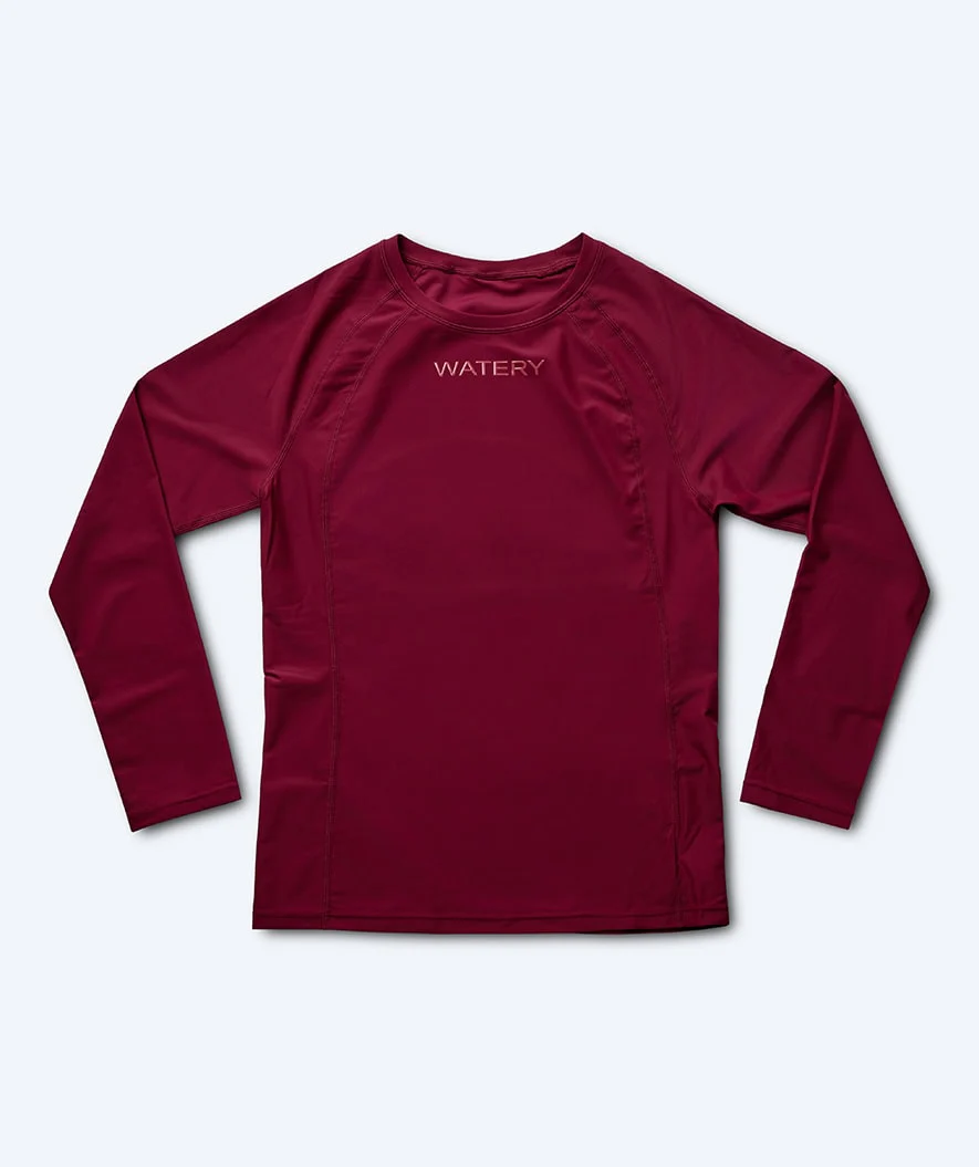 Watery koszulka UV dla kobiet - Remington Rashguard z długim rękawem - Ciemnoczerwona - Image 11