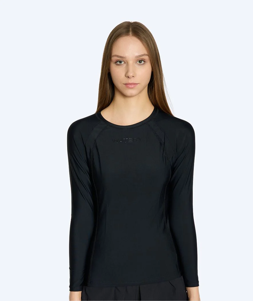 Watery koszulka UV dla kobiet - Remington Rashguard z długim rękawem - Czarna