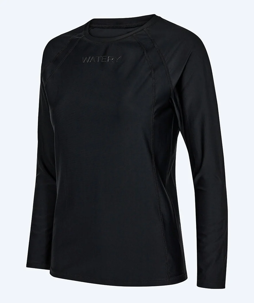 Watery koszulka UV dla kobiet - Remington Rashguard z długim rękawem - Czarna - Image 6
