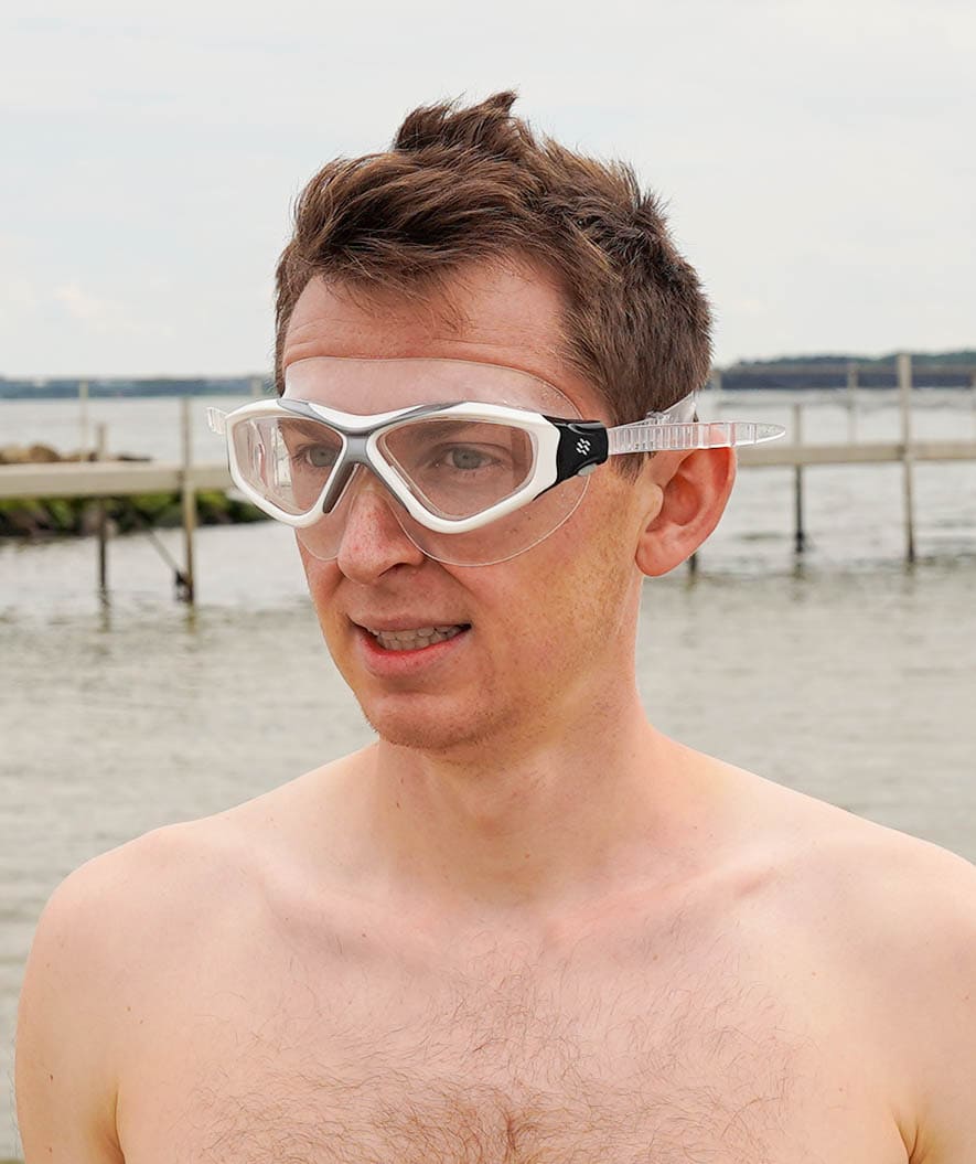 Watery maska do pływania dla dorosłych - Mantis - Niebieski/przezroczysty - Image 5