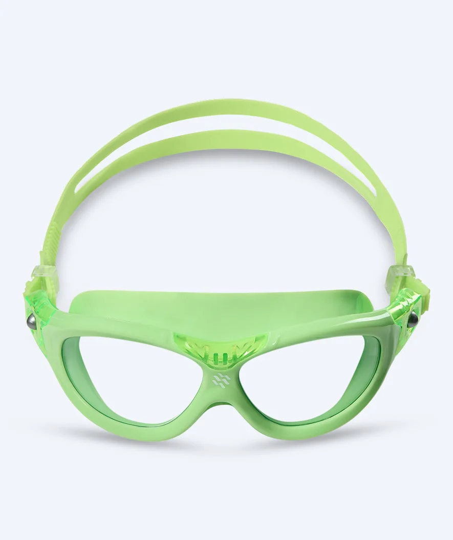 Watery okulary do pływania dla dzieci - Mantis 2.0 - Jasnozielony/przezroczysty - Image 2