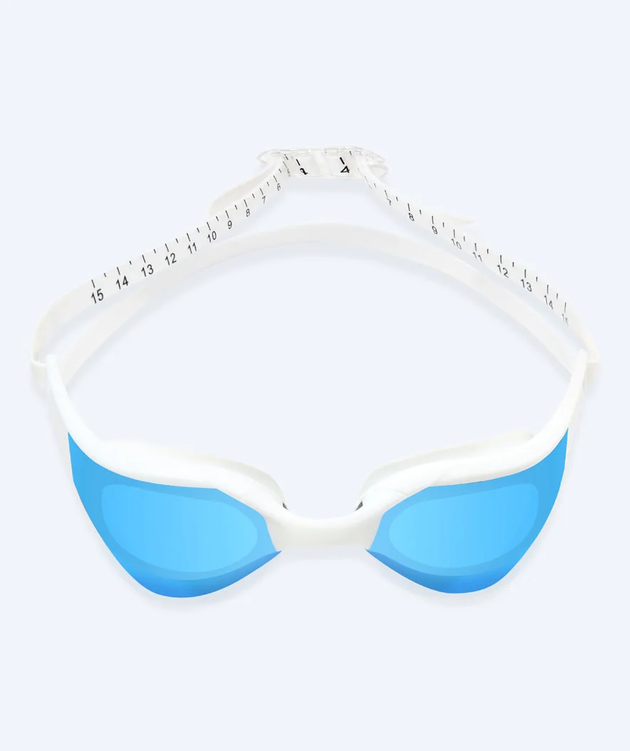 Watery okulary do pływania - Instinct Elite Mirror - Biały/niebieski - Image 2