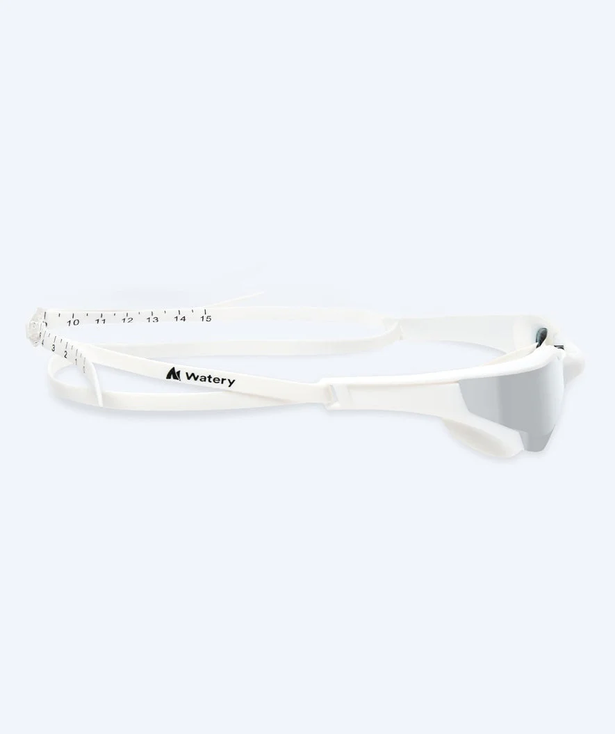 Watery okulary do pływania - Instinct Elite Mirror - Biały/srebrny - Image 4