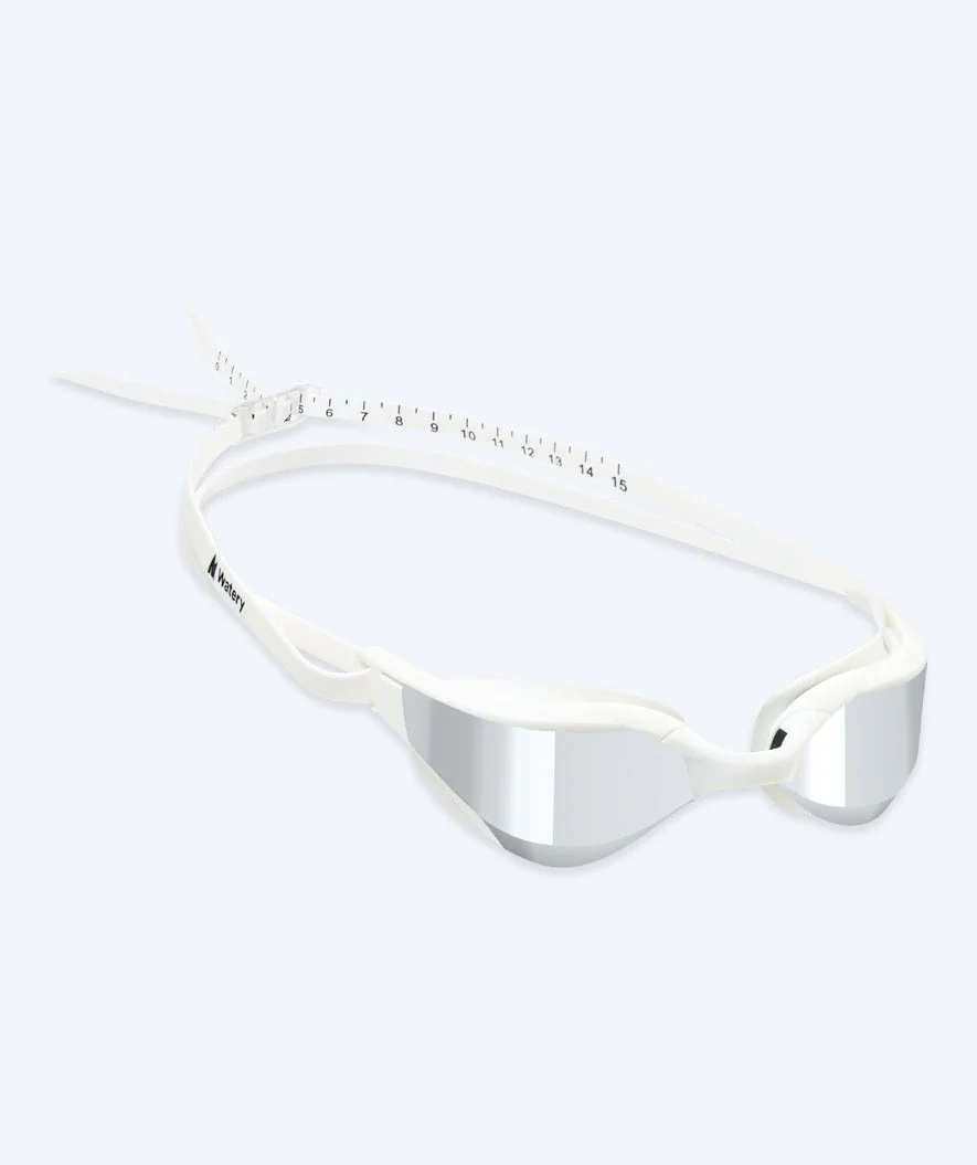 Watery okulary do pływania - Instinct Ultra Mirror - Biały/srebrny