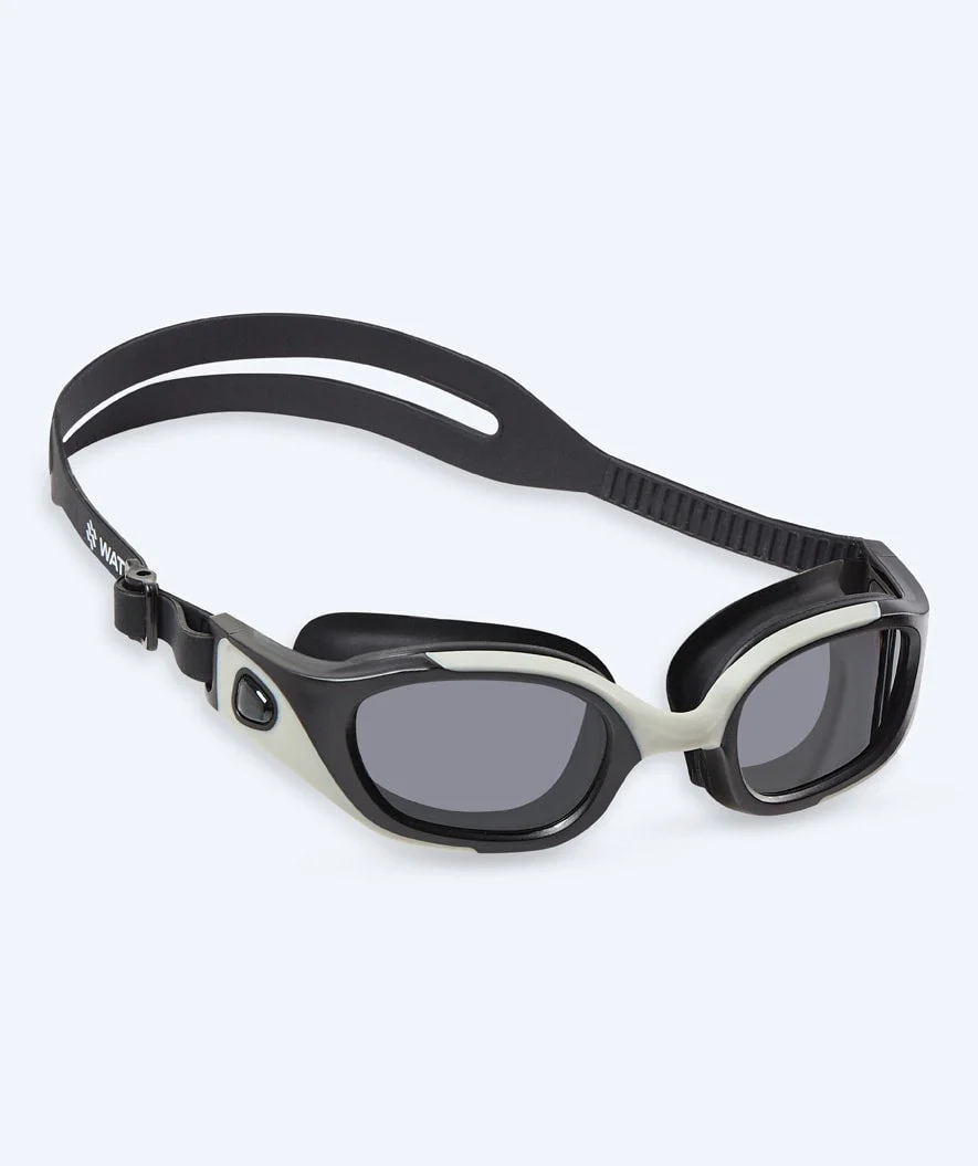Watery okulary do pływania treningowe - Clyde Active - Szare (przydymione soczewki)
