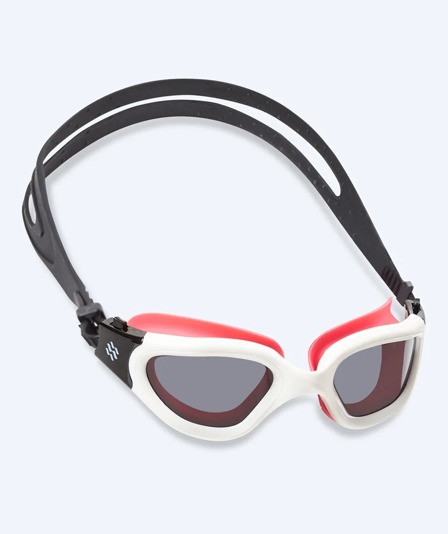 Watery okulary do pływania treningowe - Raven Active - Różowe (przydymione soczewki)
