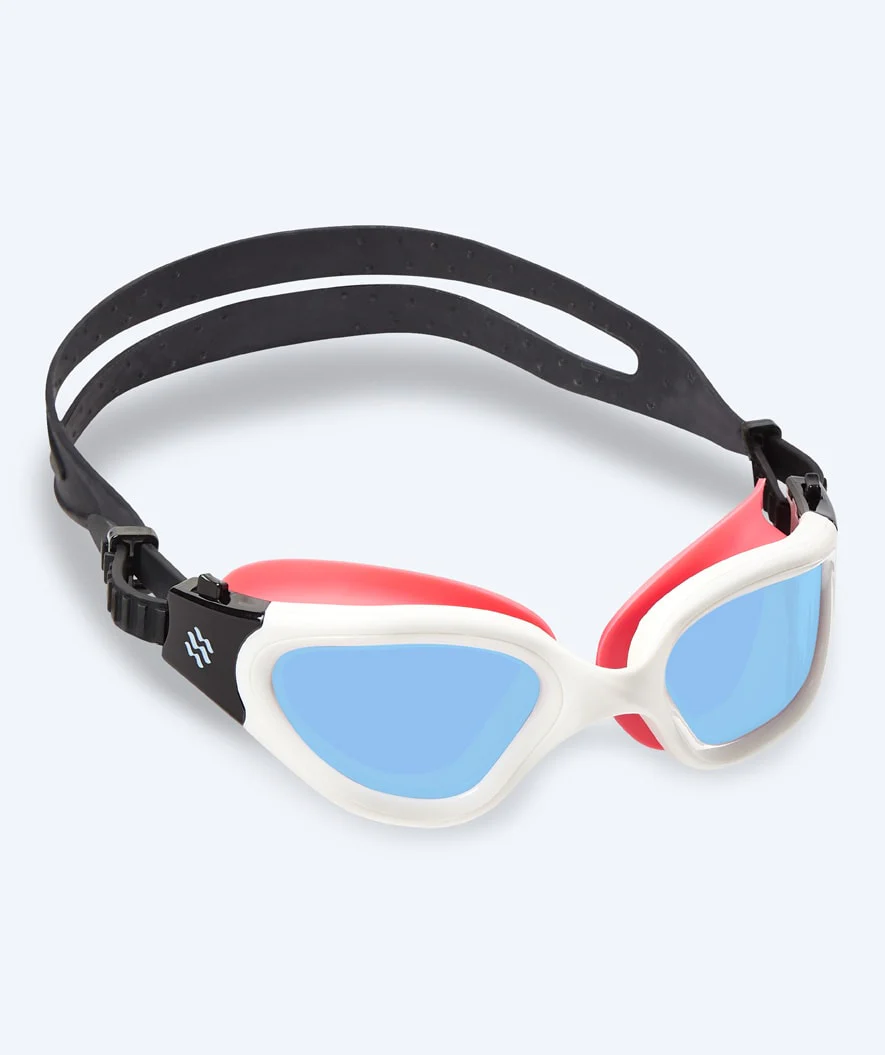 Watery okulary do pływania treningowe - Raven Active - Różowy/jasnoniebieski