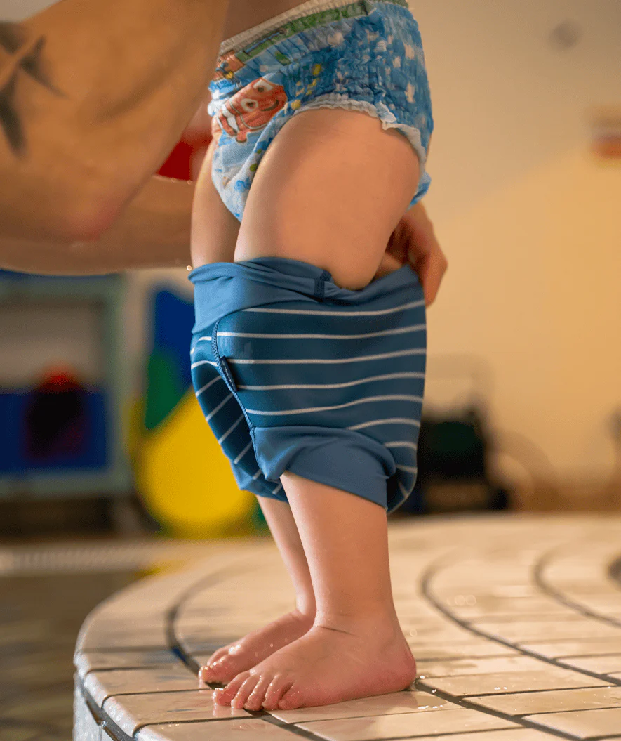 Watery pieluszka do pływania dla dzieci - Neoprene Swim Nappy - Nordic Blue Stripes - Image 4