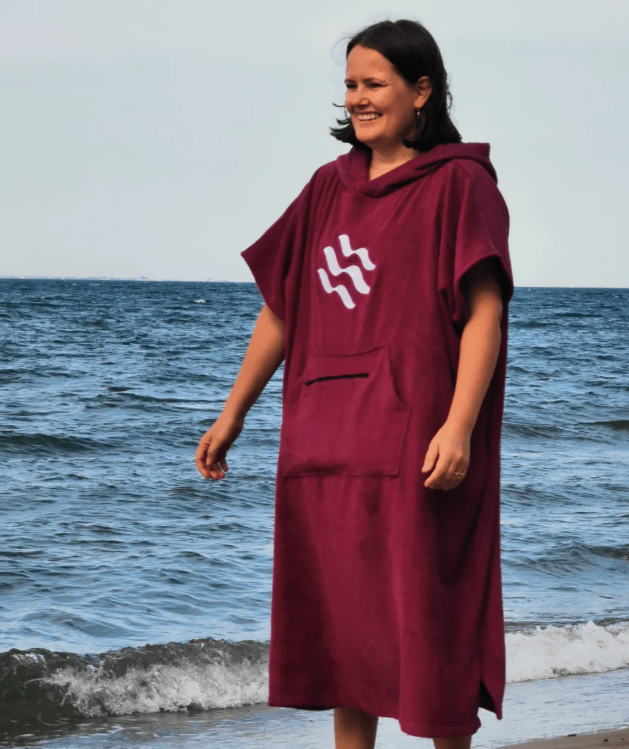 Watery ponczo kąpielowe dla dorosłych - Bawełna - Różowy - Image 11