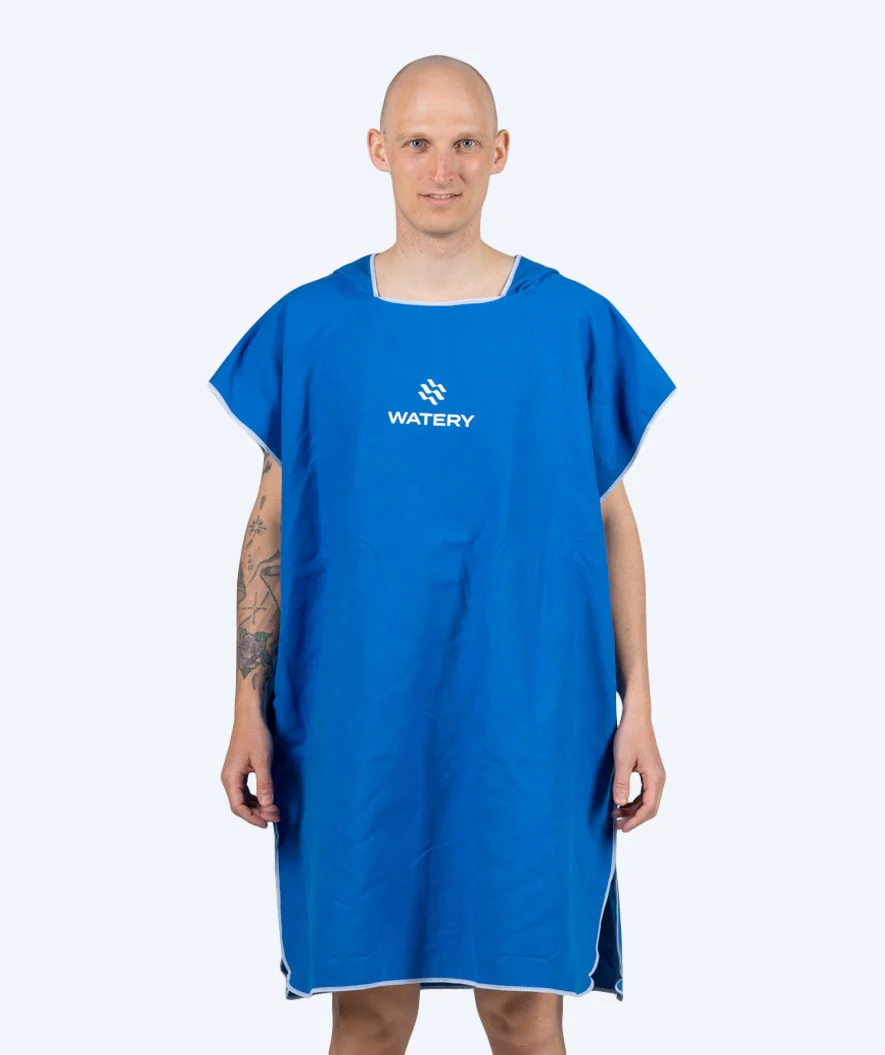 Watery ponczo kąpielowe dla dorosłych - Mikrofibra - Royal Blue