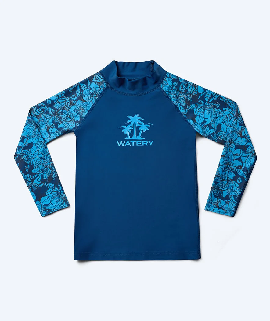 Watery koszulka UV dla dzieci - Katsu Langærmet Rashguard - Niebieski/Ciemnoniebieski - Image 10