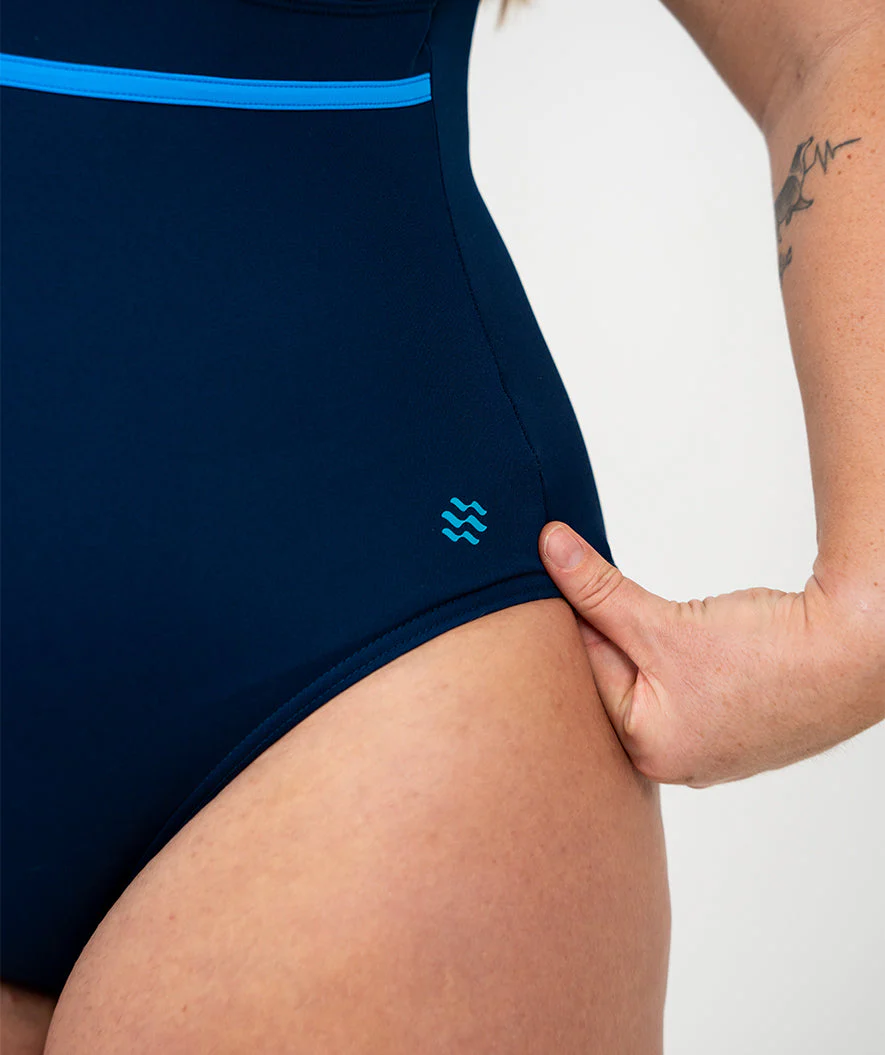 Watery strój kąpielowy dla kobiet plus size - Vivien - Ciemnoniebieski - Image 10