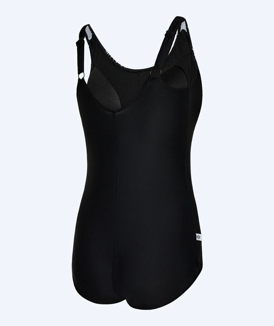 Watery strój kąpielowy dla kobiet plus size w kwiaty - Vale - Czarny - Image 7