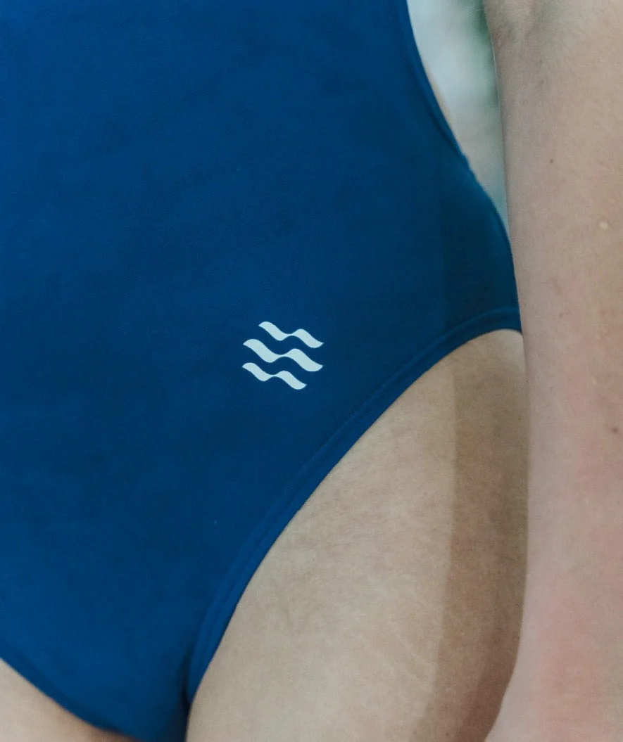 Watery strój kąpielowy dla kobiet - Swim Rider Solid - Granatowy - Image 12