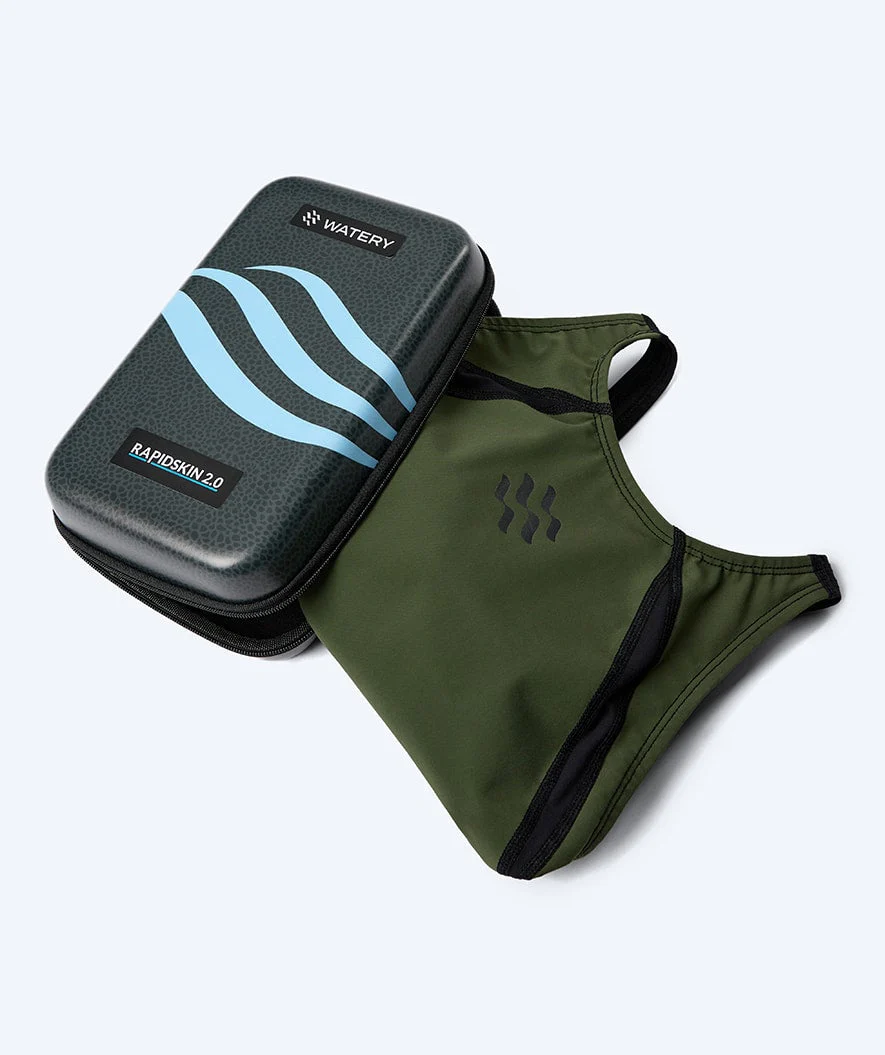 Watery strój kąpielowy na zawody dla dziewczynek - Rapidskin 2.0 - Zielony - Image 10