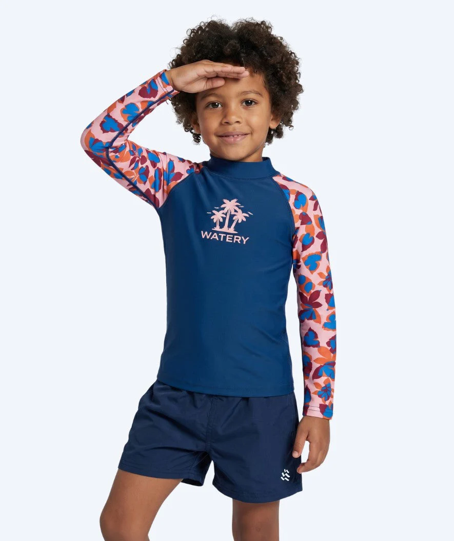 Watery koszulka UV dla dzieci - Osiris Langærmet Rashguard - Jasnoróżowy/ciemnoniebieski