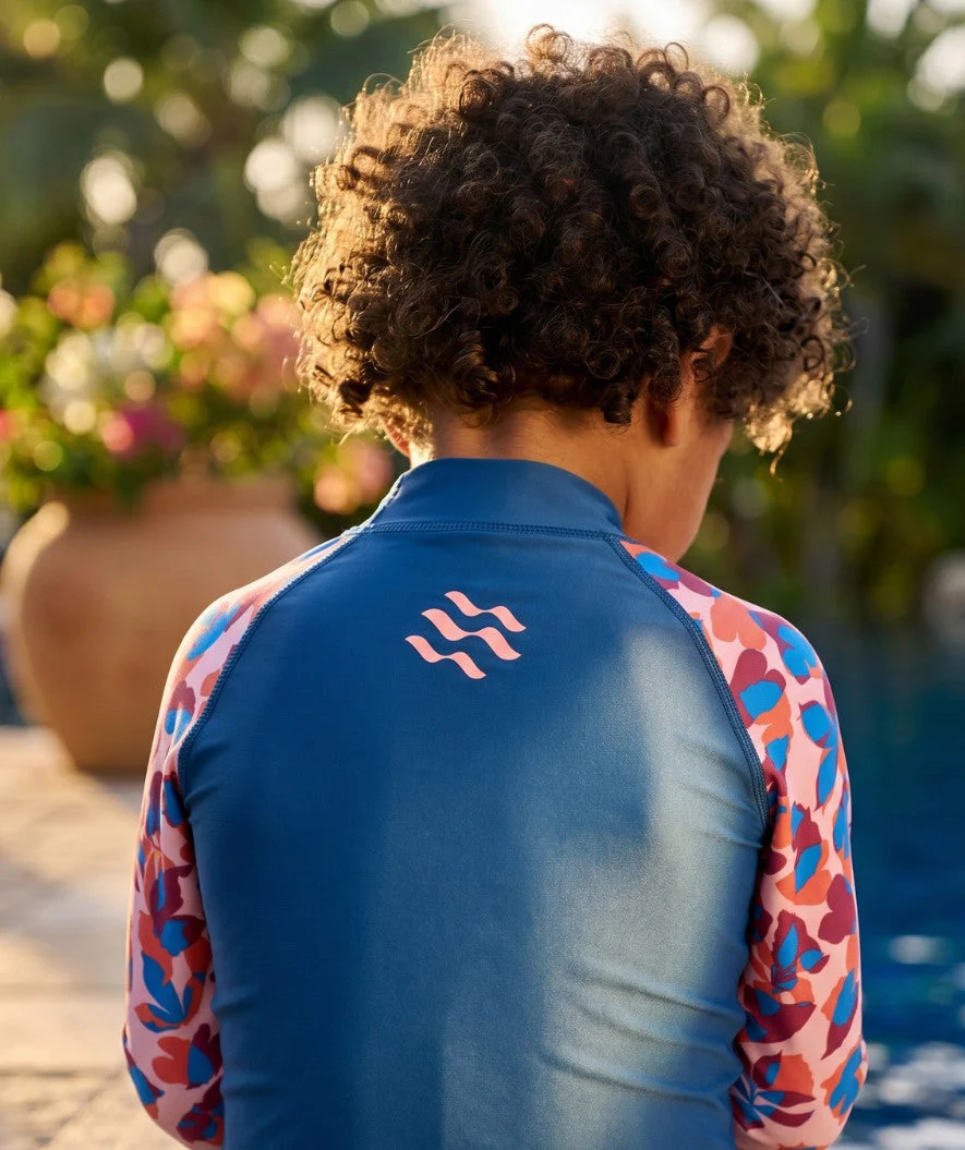 Watery koszulka UV dla dzieci - Osiris Langærmet Rashguard - Jasnoróżowy/ciemnoniebieski - Image 5