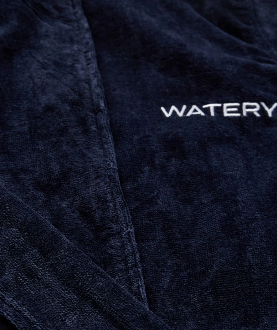 Watery szlafrok kąpielowy dla mężczyzn - Mariana - Granatowy niebieski - Image 9