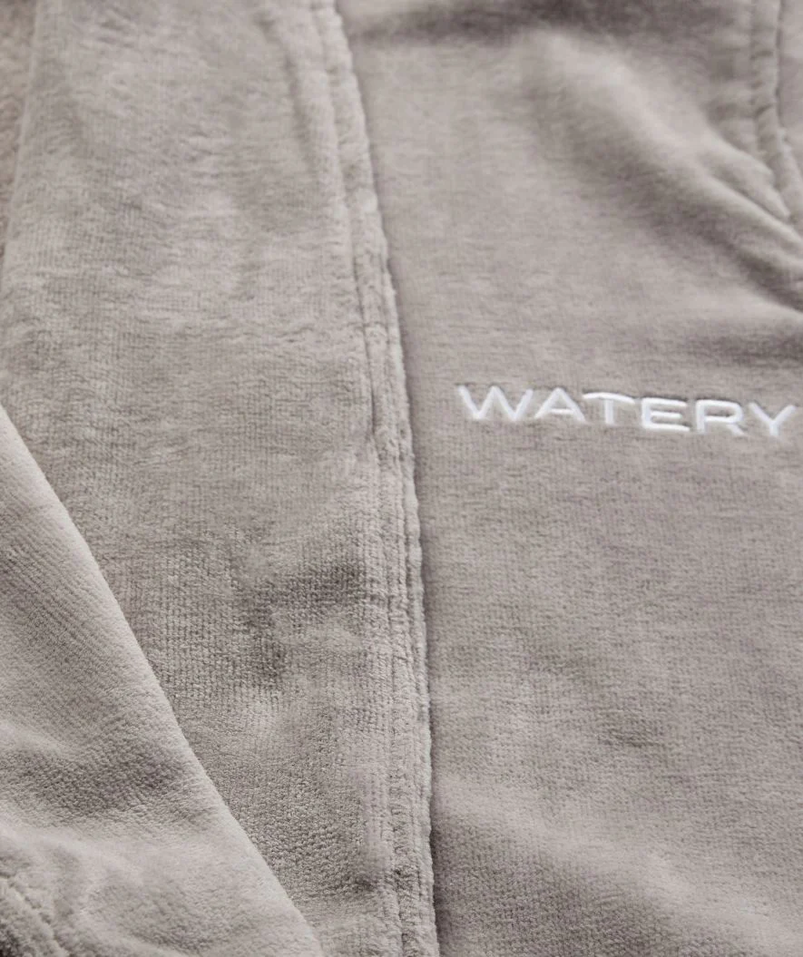 Watery szlafrok kąpielowy dla mężczyzn - Mariana - Szary - Image 7