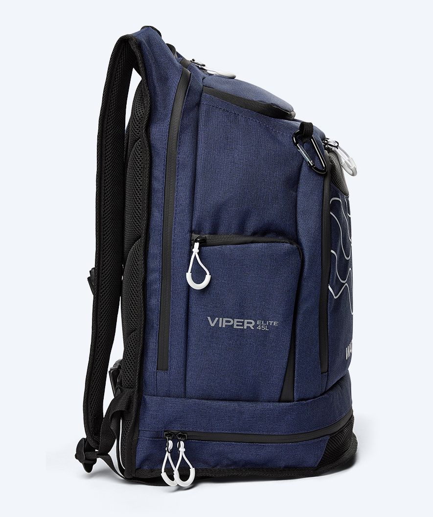 Watery torba pływacka - Viper Elite 45L - Ciemnoniebieska/Biała - Image 3