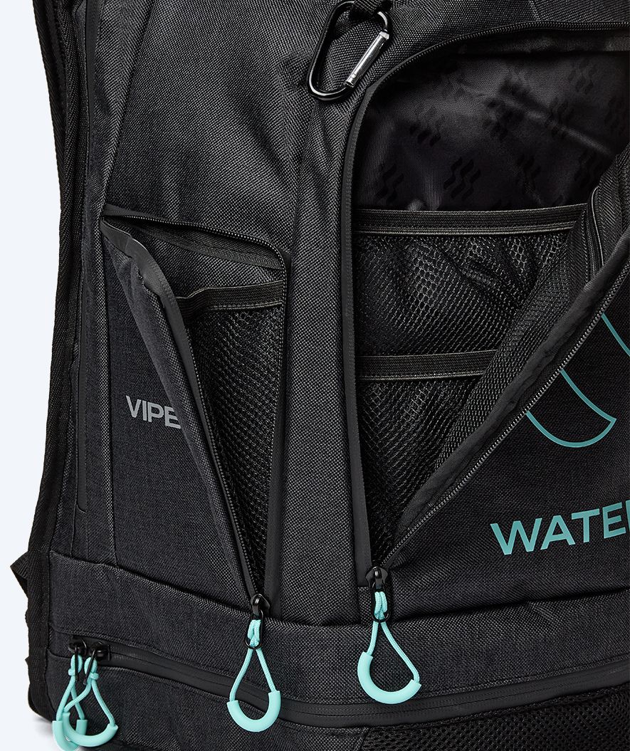 Watery torba pływacka - Viper Elite 45L - Czarna/jasnoniebieska - Image 16